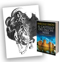 Newton Compton Editori :: Edizione limitata: Libro “Il castello dei falchi  neri” + Stampa originale con un'illustrazione di Marcello Simoni